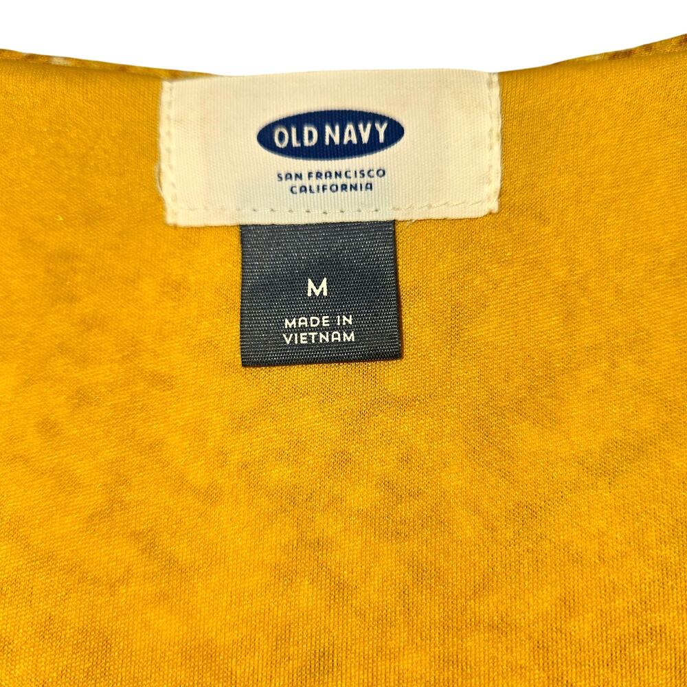 Old Navy Medium BOHO Yellow Women's Sleeveless Sun Dress Miss Size 8 10 M - Picture 4 of 7